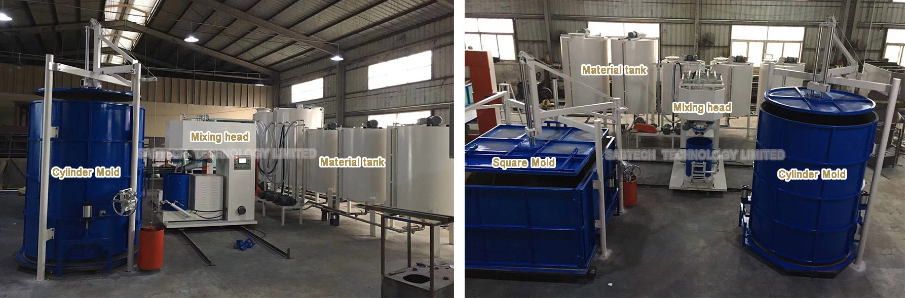 batch foam machine