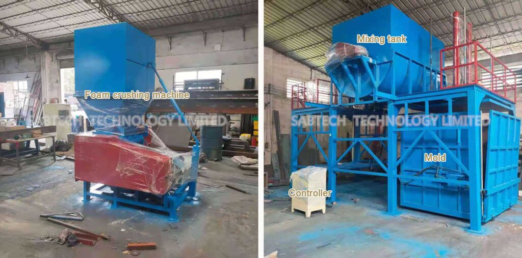 rebonded foam machine